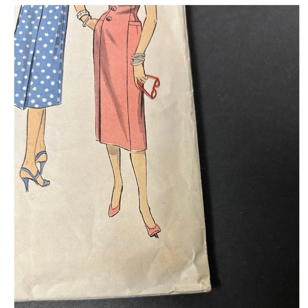Vintage 1950's Advance 8112 Sewing Pattern Misses‎ Dress Size 16 HTF RARE